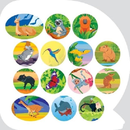 Animals Of South America Educational Stickers - Тварини Пвденно Америки Пзнавальн налпки - Author not specified 9786175241639-6