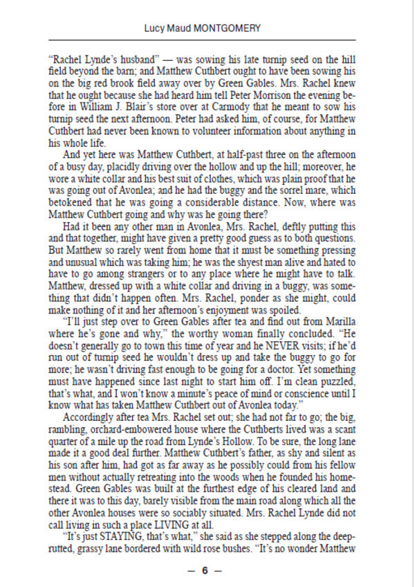 Anne Of Green Gables / Anne Of Green Gables Люси Мод Монтгомери 978-088-0006-14-9-5