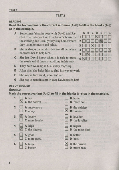 Answers to the final test papers for DPA in English. Grade 9 / Відповіді до підсумкових контрольних робіт для ДПА з англійської мови. 9 клас Алла Марченко, Наталия Лесишин 978-966-07-2951-3-6