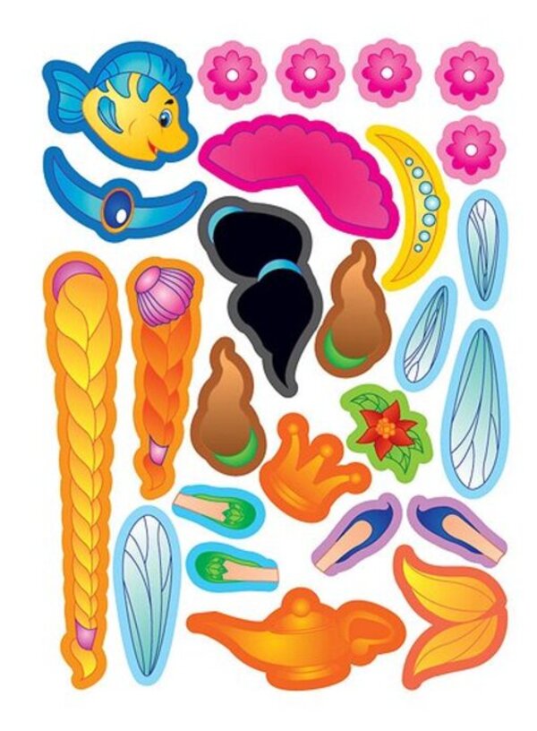 Applications-stickers. Princesses / Аплікації-наліпки. Принцеси Елена Собчук 978-966-284-098-8-4