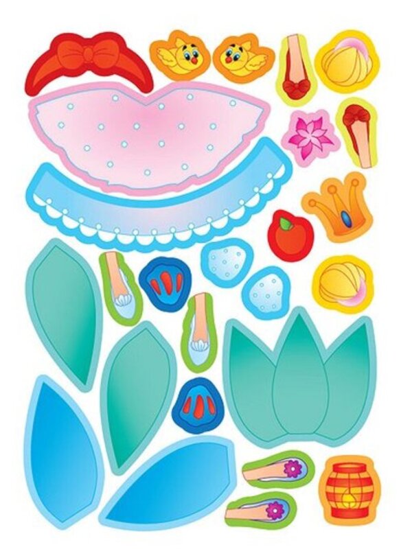 Applications-stickers. Princesses / Аплікації-наліпки. Принцеси Елена Собчук 978-966-284-098-8-5
