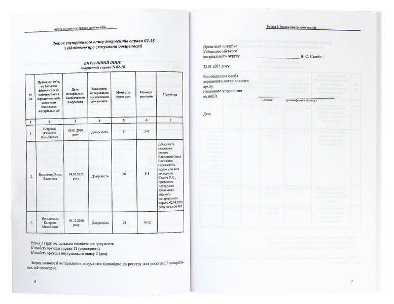Archive of the notary. Sample documents / Архів нотаріуса. Зразки документів Дмитрий Журавлев, Екатерина Чижмарь, Оксана Коротюк 978-617-71-59-73-4-3