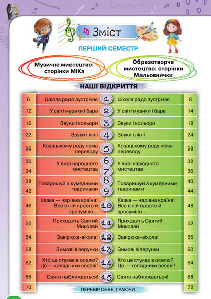 Art. 1St Grade. Textbook / Мистецтво. 1 клас. Підручник Ludmila Aristova, Natalia Chen / Людміла Арістова, Наталія Чен 9789669913128-3