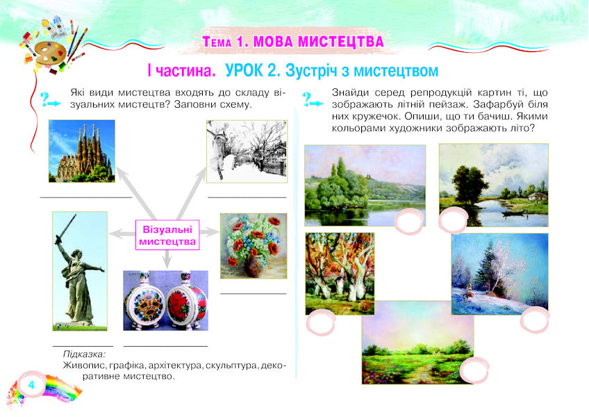 Art. 2Nd Class. Album / Образотворче мистецтво. 2 клас. Альбом Lyudmila Kondratova / Людмила Кондратова 9789661059190-3
