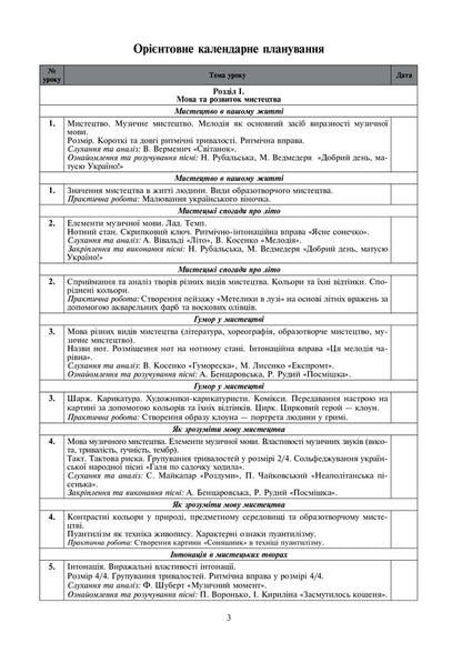 Art. 3Rd Grade Lesson Notes / Мистецтво. 3 клас. Конспекти уроків Yulia Zolota, Svetlana Husak / Юлія Золота, Світлана Гусак 9789661062237-2