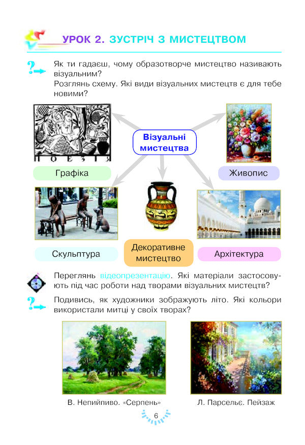 Art. Textbook Of The Integrated Course For The 2Nd Grade / Мистецтво. Підручник інтегрованого курсу для 2 класу Lyudmila Kondratova / Людмила Кондратова 9789661058278-6