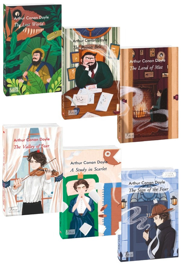 Arthur Conan Doyle in English (set of 6 books) / Артур Конан Дойл англійською (комплект із 6 книг) Артур Конан Дойл 978-617-551-482-5, 978-617-551-483-2, 9786175514818, 978-966-03-9814-6, 978-966-03-9800-9, 978-966-03-9801-6-1