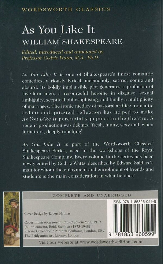 As You Like It / As You Like It Уильям Шекспир 978-1-85326-059-9-2