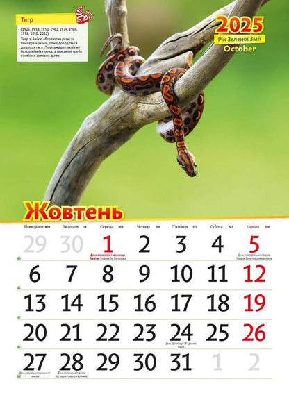 Astrocalendar 2025. Year Of The Green Snake / Астрокалендар 2025. Рік зеленої змії / Author not specified 9771995875805-3