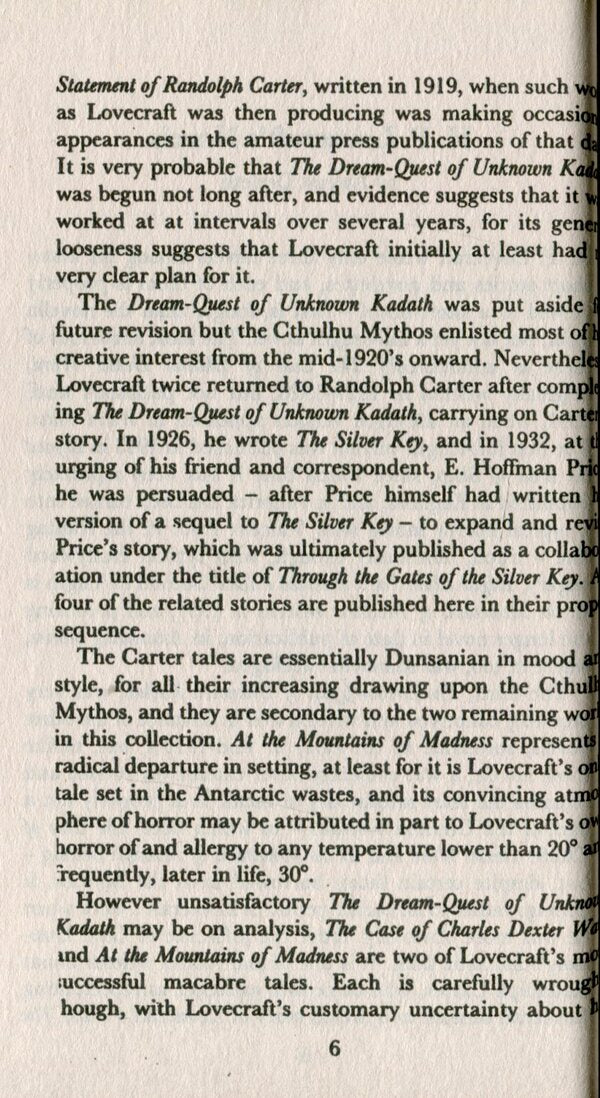 At the Mountains of Madness and Other Novels of Terror / At the Mountains of Madness and Other Novels of Terror Говард Лавкрафт 978-0-586-06322-4-5