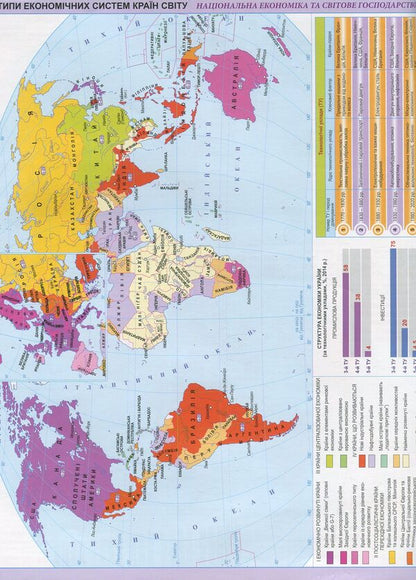 Atlas. Geography. Ukraine and the world economy. Grade 9 / Атлас. Географія. Україна і світове господарство. 9 клас  978-617-7447-16-9-3