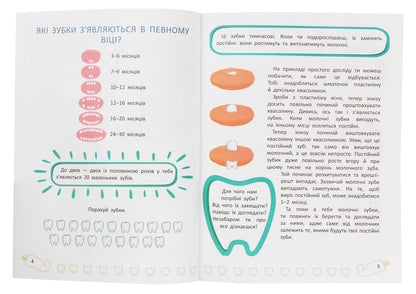 Baby's teeth. All about taking care of your teeth / Зубки малюка. Все про догляд за твоїми зубами Наталья Оденбах 978-966-925-159-6-4