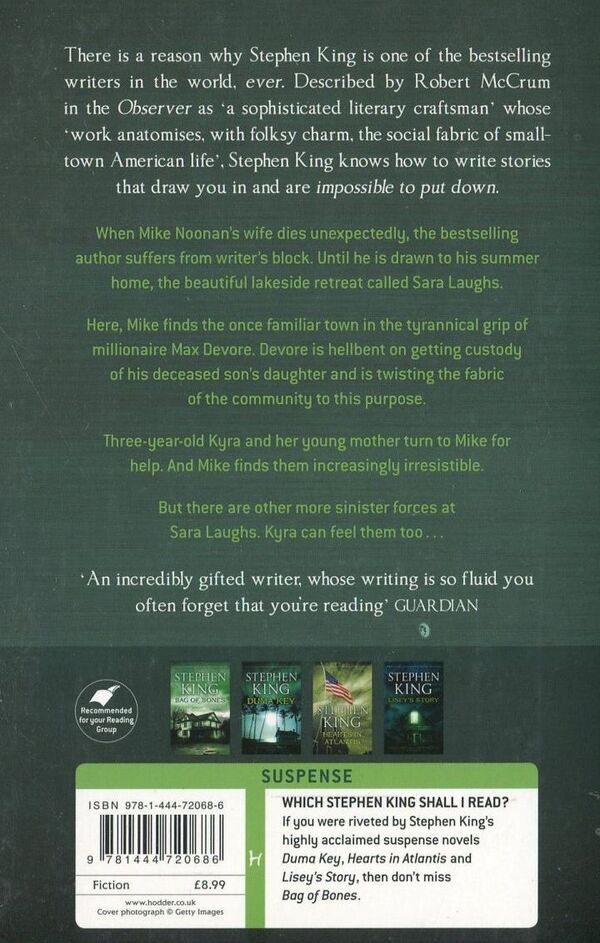 Bag Of Bones Stephen King / Стивен Кинг 9781444720686-2