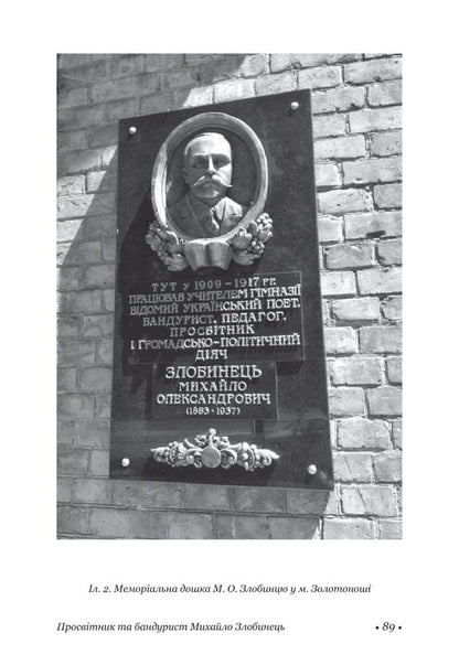 Bandurist and educator Mykhailo Zlobynets / Бандурист і просвітник Михайло Злобинець  978-617-7538-93-5-5