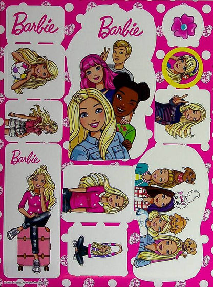 Barbie. Coloring with stickers / Барбі. Розмальовка з наліпками  978-966-943-819-5-3