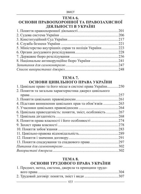 Basics Of Ukrainian Jurisprudence: Study Guide. - Основи правознавства Украни: Навчальний посбник. - Author not specified 9786175669716-4