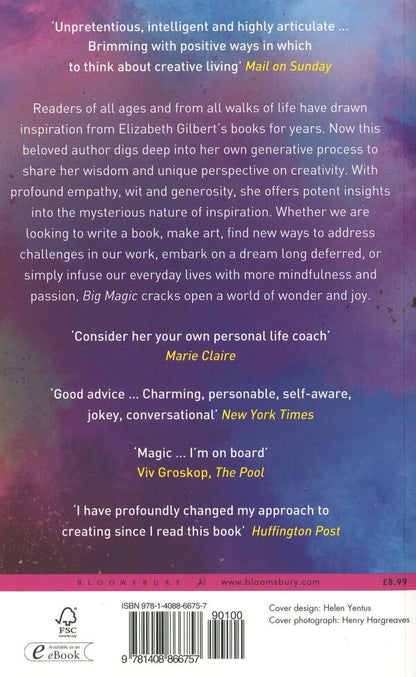 Big Magic. Creative Living Beyond Fear Elizabeth Gilbert / Элизабет Гилберт 9781408866757-2