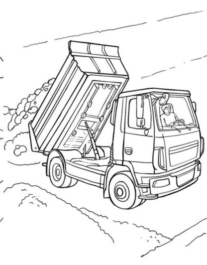 Big coloring book. Equipment and transport / Велика книга розмальовок. Техніка та транспорт Наталья Мусиенко 9789667615451-5