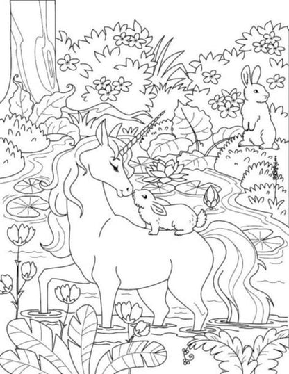 Big coloring book. Unicorns and fairies / Велика книга розмальовок. Єдинороги та феї  9789667511265-2