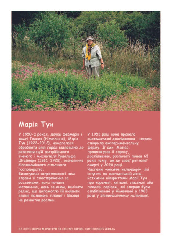Biodynamic Calendar 2025. Horticulture, Agriculture, Beekeeping / Біодинамічний календар 2025. Городництво, сільске господарство, бджільництво Maria Thun / Марія Тун 9786178292003-4