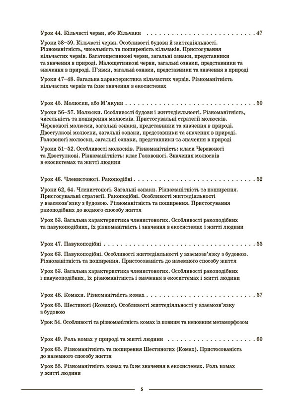 Biology. 7Th Grade. II Semester. My Synopsis. Materials For Lessons / Біологія. 7 клас. ІІ семестр. Мій конспект. Матеріали до уроків Margarita Atamanchuk / Маргарита Отаманчук 9786170042941-4
