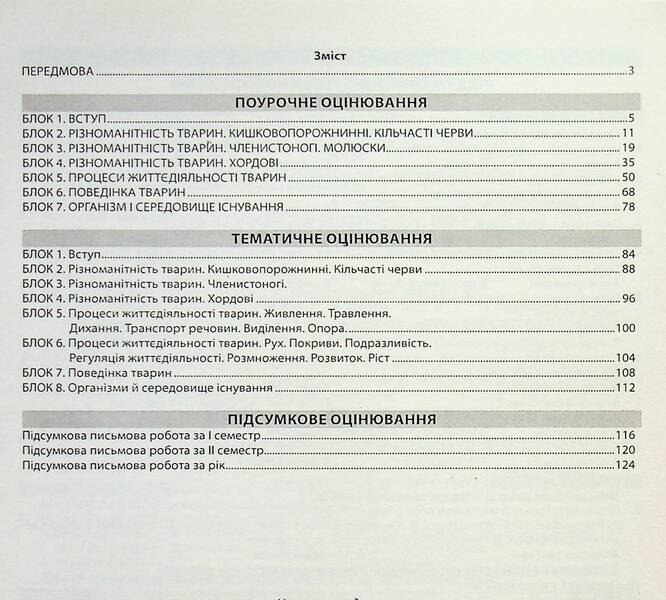 Biology. 7th grade. A collection of tasks for evaluating the educational achievements of students / Біологія. 7 клас. Збірник завдань для оцінювання навчальних досягнень учнів Валерий Соболь 978-617-539-215-7-2