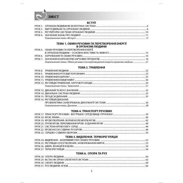 Biology. A workbook. 8th grade / Біологія. Робочий зошит. 8 клас Валерий Соболь 978-617-539-229-4-5