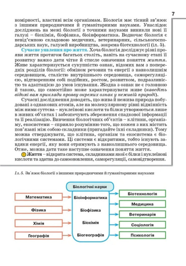 Biology. Grade 9. Textbook / Біологія. 9 клас. Підручник Оксана Андерсон, Марина Вихренко, Андрей Чернинский -6