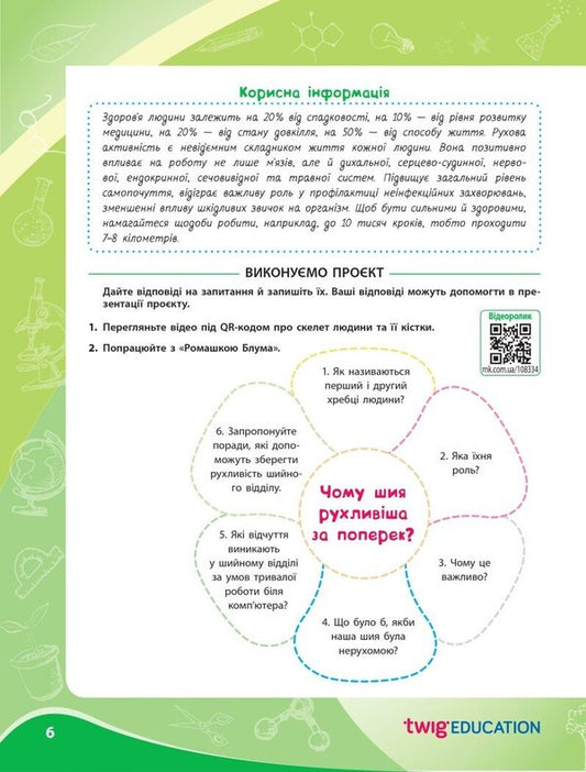 Biology. Notebook For Project Works. 8Th Grade / Біологія. Зошит для проєктних робіт. 8 клас Natalia Ishchenko, Alexandra Demochko, Viktoria Kruglova / Наталія Іщенко, Олександра Демочко, Вікторія Круглова 9786170989789-2