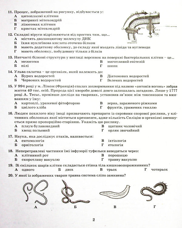 Biology. Typical test tasks. ZNO 2022 / Біологія. Типові тестові завдання. ЗНО 2022 Сергей Дерий, Лидия Илюха, Людмила Прокопенко, Оксана Спрягайло, Александр Спрягайло, К. Линевич, Александр Илюха 978-966-945-178-1-5