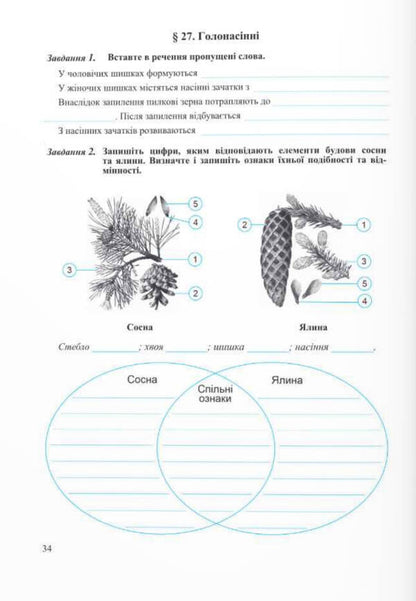 Biology. Workbook. 7Th Grade (To The Textbook Balan P.) / Біологія. Робочий зошит. 7 клас. (До підручника Балан П.) Iryna Zharkova, Larisa Mechnyk / Ірина Жаркова, Лариса Мечник 9789660743502-6
