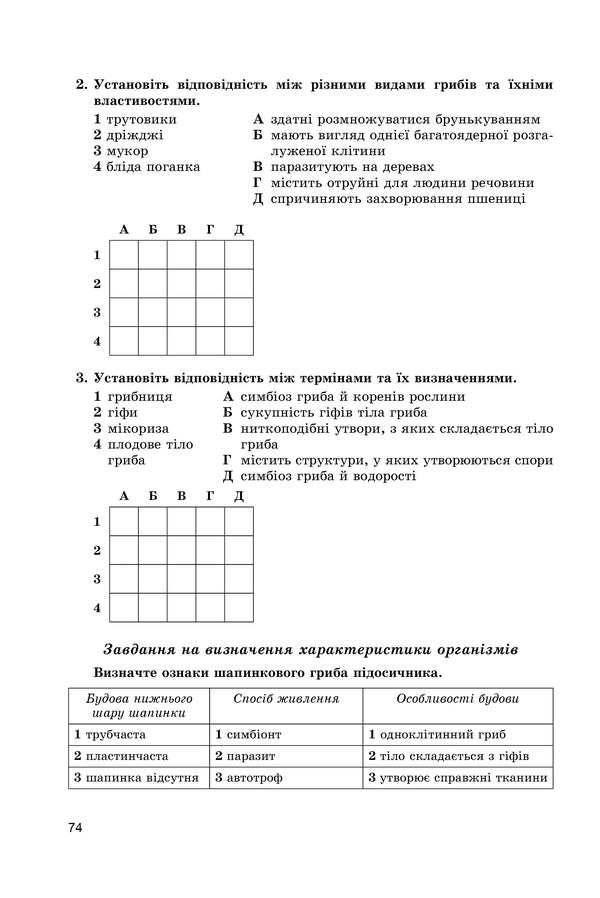 Biology. Workbook for knowledge control. 6th grade / Біологія. Зошит для контролю знань. 6 клас Павел Балан, Таллина Котик 978-966-11-0479-1-6