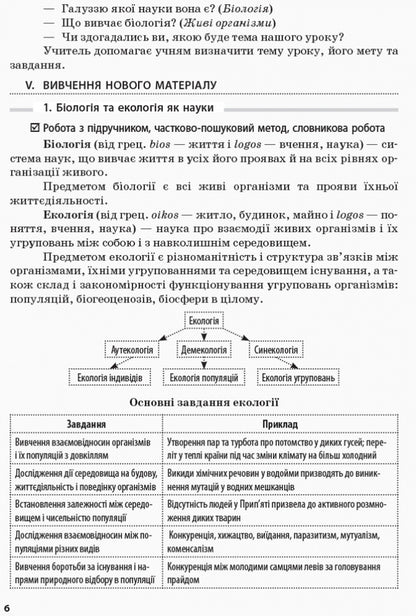 Biology and ecology. Grade 10. Lesson plans-summaries / Біологія і екологія. 10 клас. Плани-конспекти уроків И. Уварова 9786170946249-5