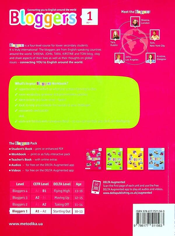 Bloggers 1 (A1-A2) Workbook / Bloggers 1 (A1-A2) Workbook Лаура Бродбент 978-617-7511-56-3-2