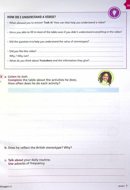 Bloggers 3 (A2) Workbook / Bloggers 3 (A2) Workbook Лаура Бродбент 978-617-7511-60-0-5