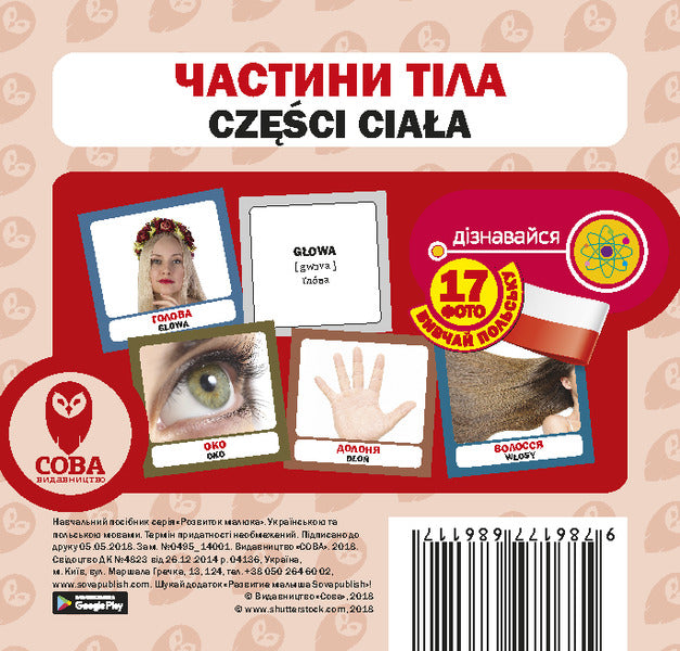 Body Parts.Set Of Cards - Частини тла. Набр карток - Author not specified 9786177686117-1