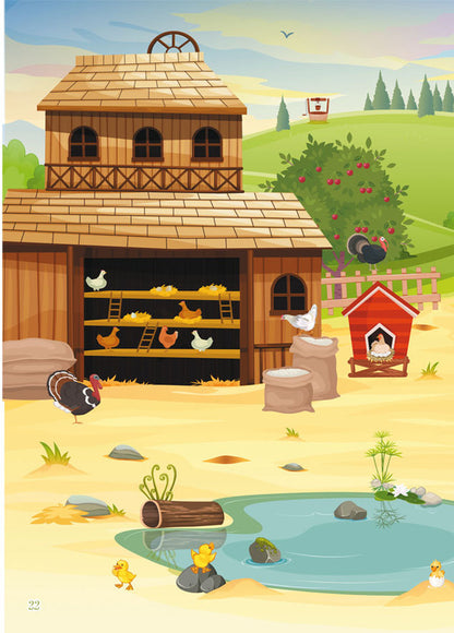 Book with stickers.Farm / Книжка з наліпками. Ферма  978-617-547-044-2-5