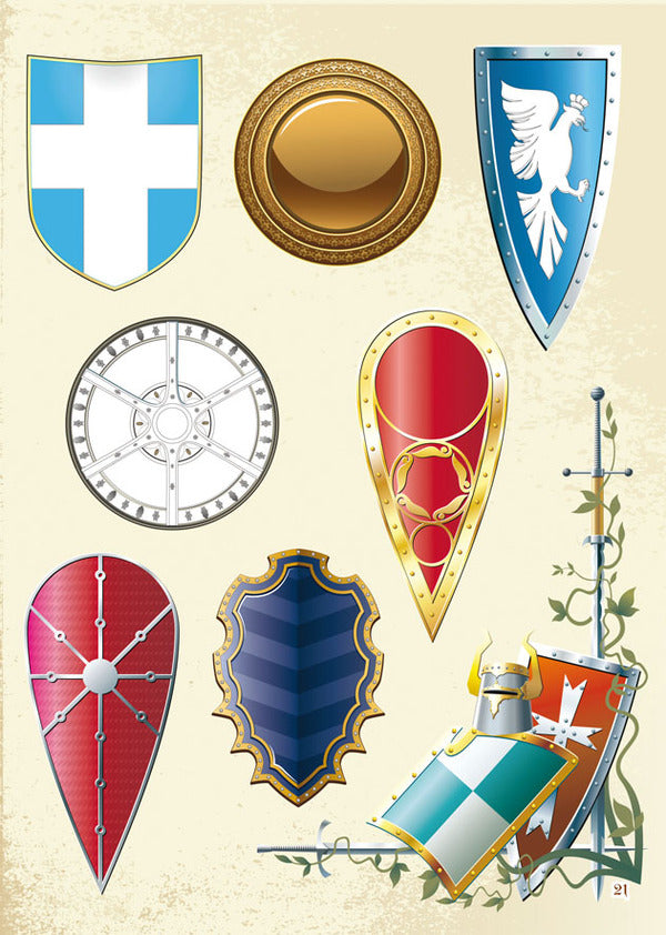 Book with stickers. Knights / Книжка з наліпками. Лицарі  978-966-936-978-9-6