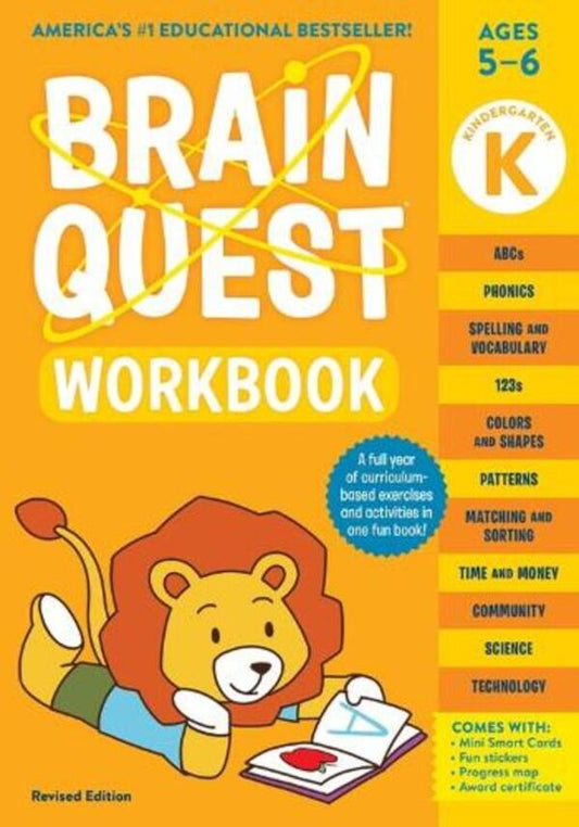 Brain Quest Workbook: Kindergarten (Revised Edition) Lisa Trumbauer, Vorkman Publishing / Лиза Трумбауэр, Воркмэн Паблишинг 9781523517343-1