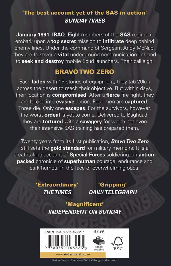 Bravo Two Zero Andy McNab / Энди Макнаб 9780552168823-2