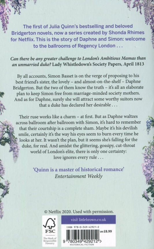 Bridgerton: The Duke and I (Bridgertons Book 1) / Bridgerton: The Duke and I (Bridgertons Book 1) Джулия Куин 978-0-349-42921-2-2