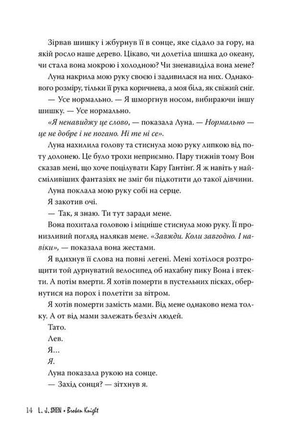 Broken knight / Розбитий лицар Л.Дж. Шен 978-617-8373-28-3-5