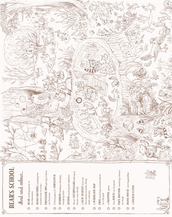 Brown Bear Wood. Coloring And Spotting Book. Color Them In, Hang Them Up! / Author not specified 9781915569103-4