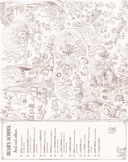 Brown Bear Wood. Coloring And Spotting Book. Color Them In, Hang Them Up! / Author not specified 9781915569103-4