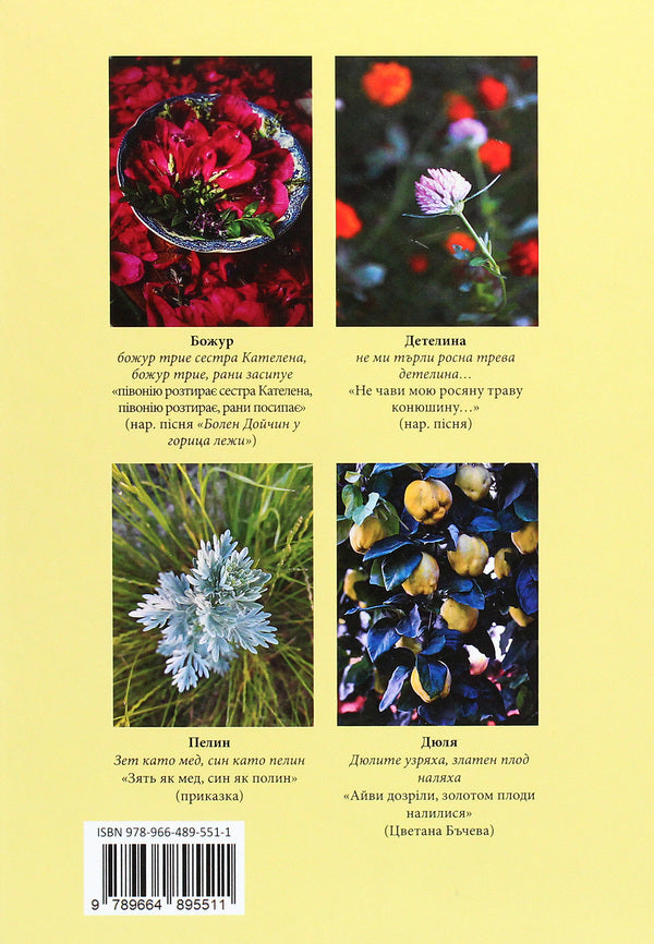 Bulgarian names of plants. Linguistic dimension / Болгарські назви рослин. Лінгвокультурний вимір Александра Малаш 978-966-489-551-1-2