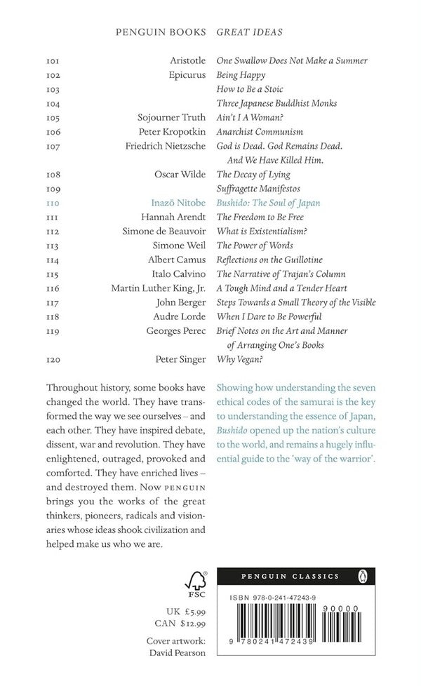 Bushido: The Soul Of Japan Inazou Nitobe / Инадзо Нитобе 9780241472439-2