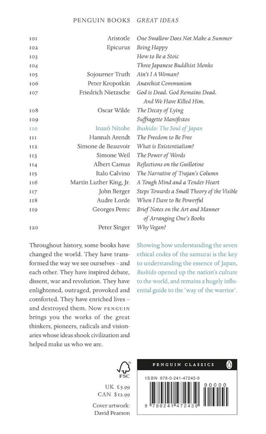 Bushido: The Soul Of Japan Inazou Nitobe / Инадзо Нитобе 9780241472439-2