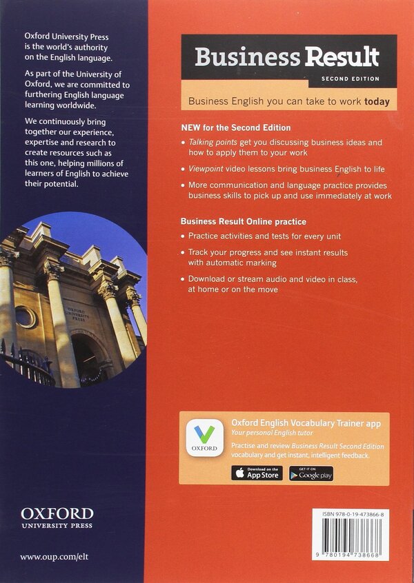 Business Result. Elementary. Student's Book (with Online Practice) / Business Result. Elementary. Student's Book (with Online Practice) Джон Хьюз, Дэвид Грант 978-0-19-473866-8-2