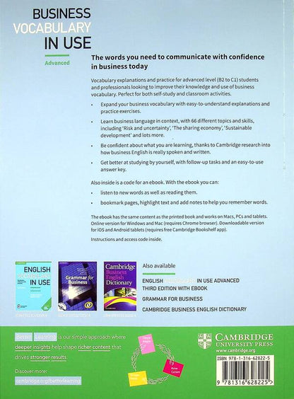 Business Vocabulary In Use: Advanced Book With Answers And Enhanced Ebook Self-Study And Classroom Use Bill Maskull / Билл Маскулл 9781316628225-2