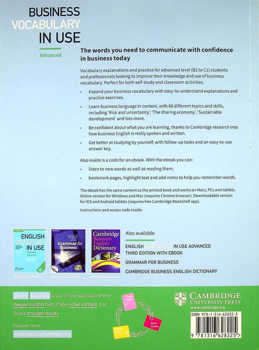 Business Vocabulary In Use: Advanced Book With Answers And Enhanced Ebook Self-Study And Classroom Use Bill Maskull / Билл Маскулл 9781316628225-2